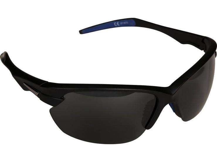 Halfords Half Frame Polarised Sunglasses - Black