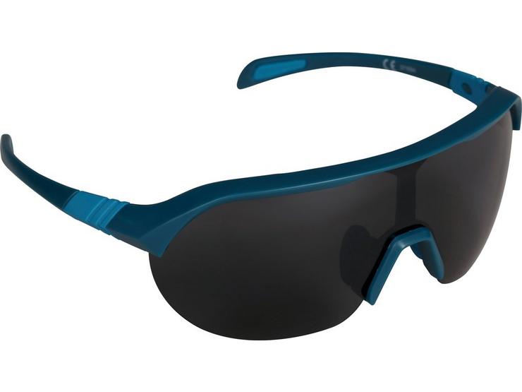 Halfords Half Frame Polarised Sunglasses - Black and Blue