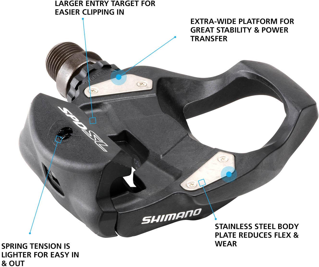 Shimano PD-RS500 SPD-SL Road Pedals Halfords IE