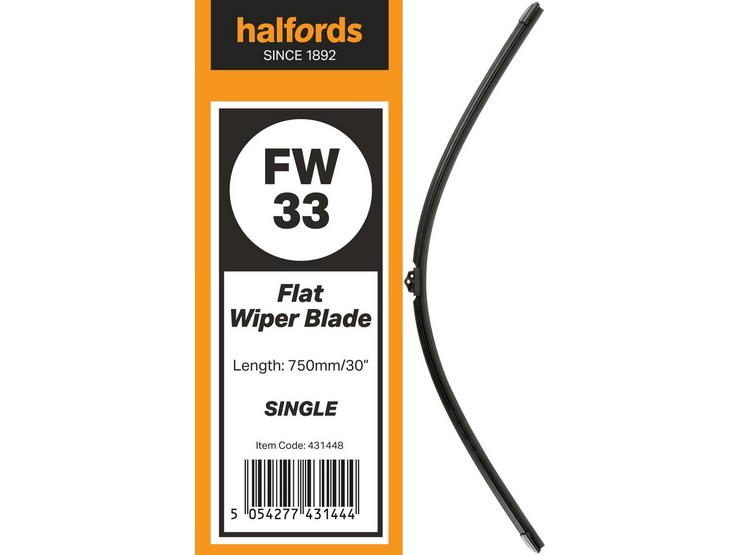 Halfords Flat Wiper Blade Single FW33
