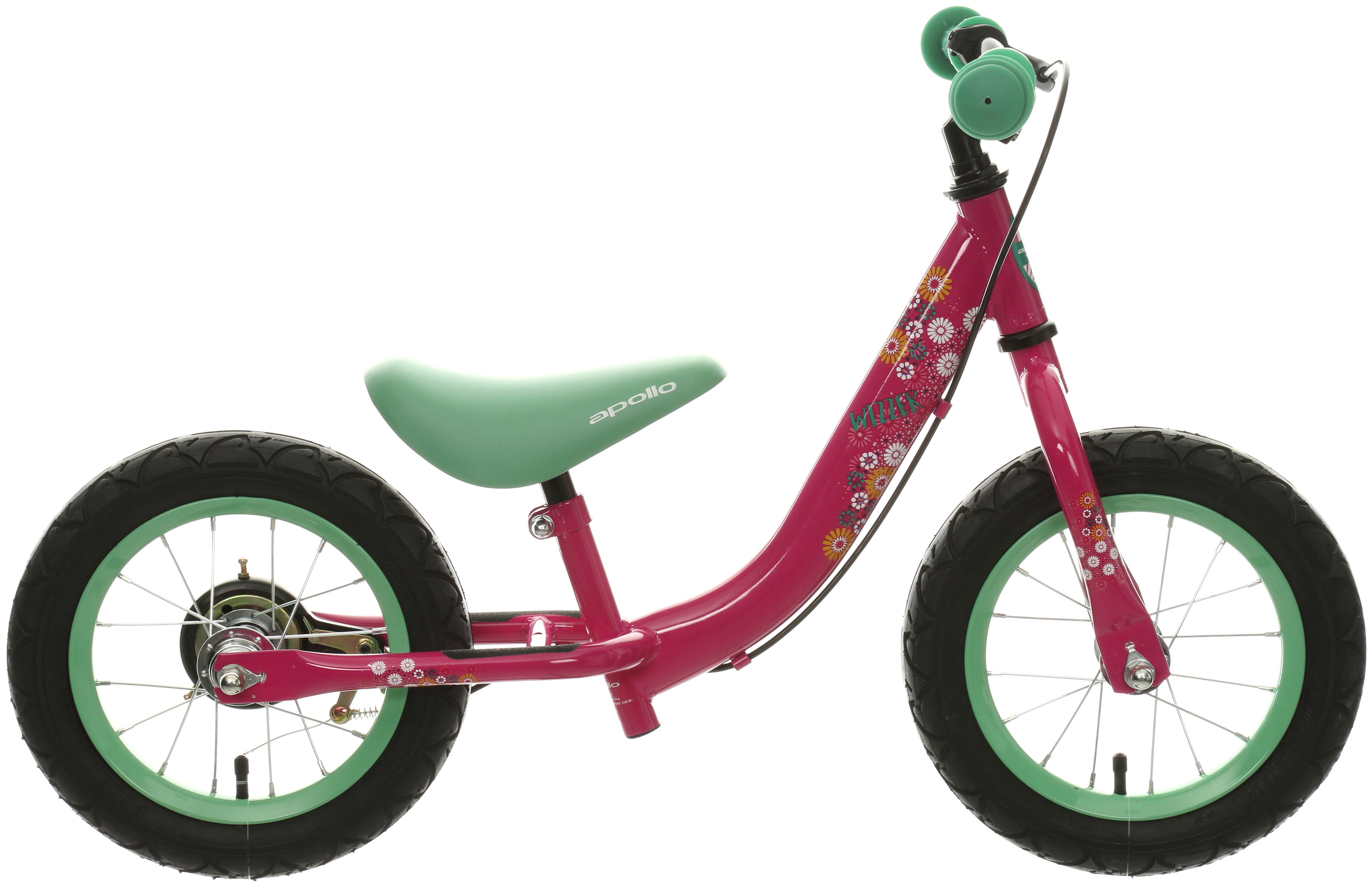 Apollo Wizzer Balance Bike Pink 12" Halfords IE