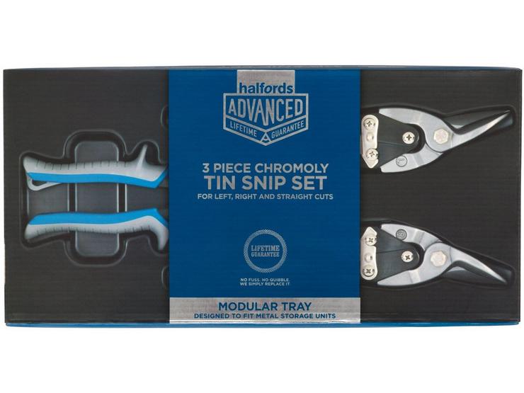 Halfords Advanced Modular Tray Set - 3pc Tin Snips Set
