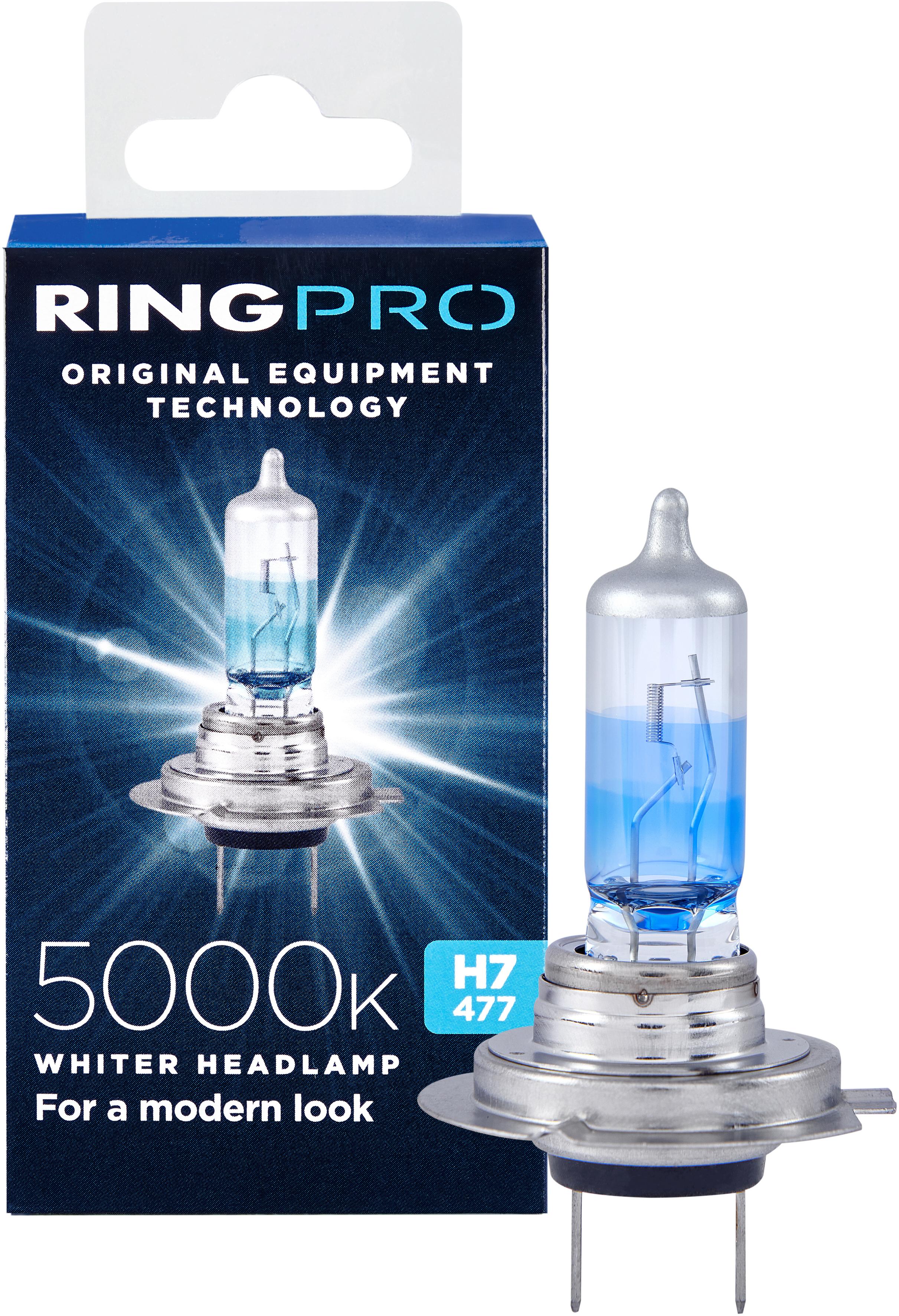 Ring Pro 5000K H7 477 Car Headlight Bulb Single Pack Halfords IE