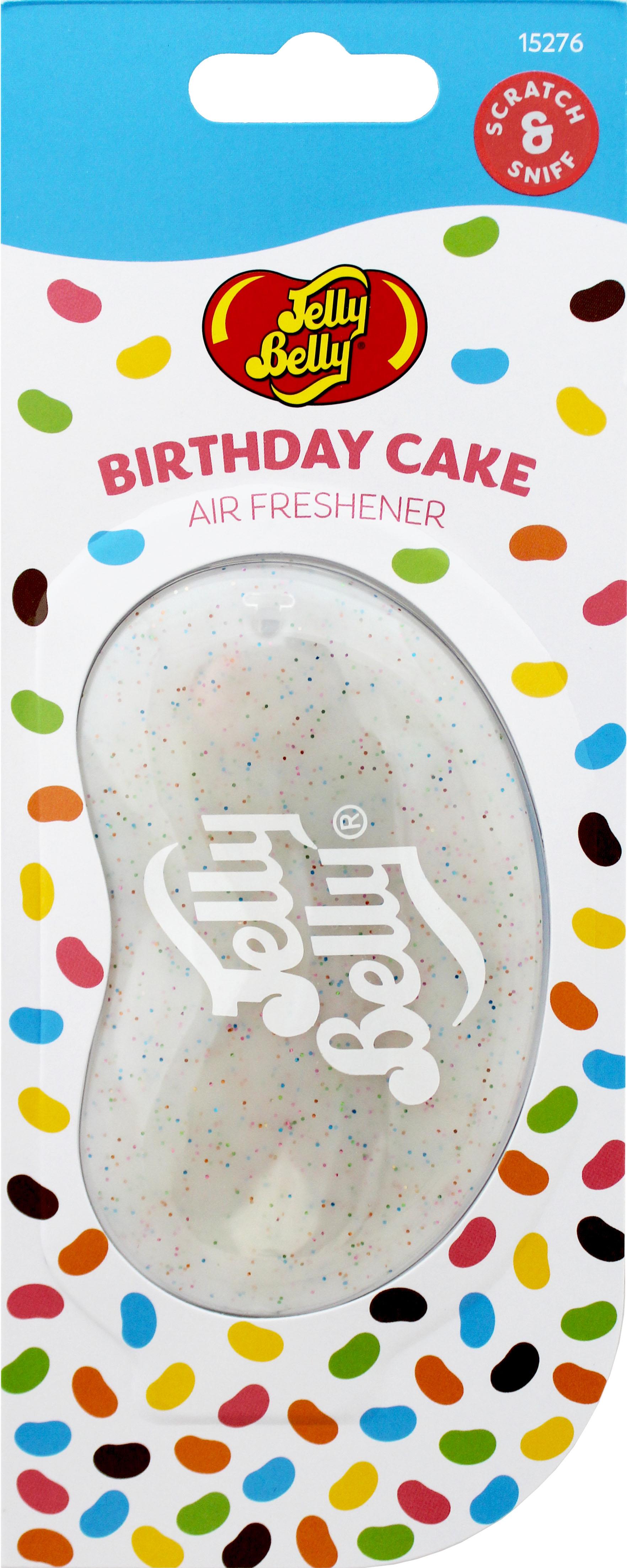 Jelly Belly 3D Hanging Air Freshener Birthday Cake Halfords IE