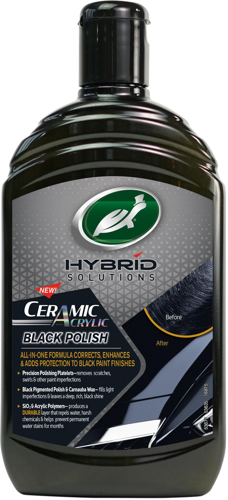 Turtle Wax Hybrid Solutions Ceramic Acrylic Black Polish 500ml