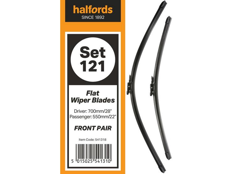 Halfords Set 121 Wiper Blades - Front Pair