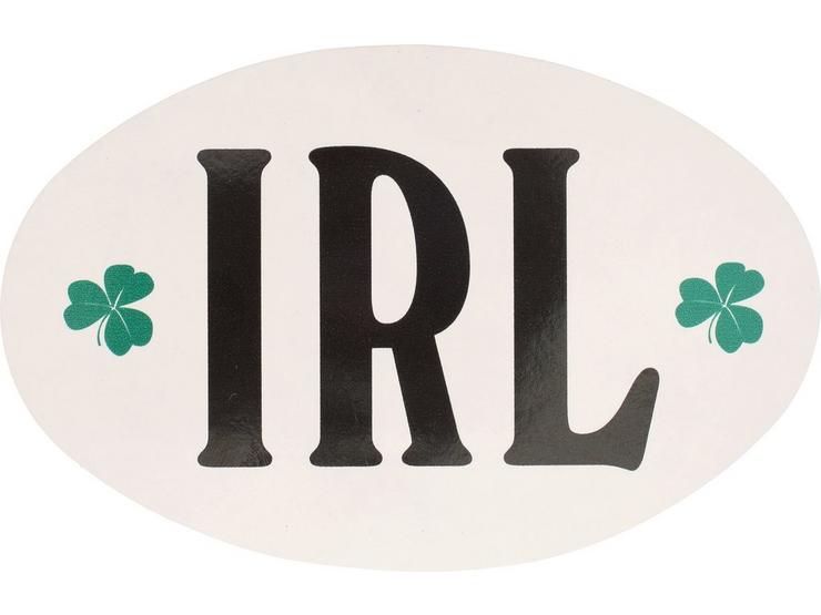 IRL Shamrock Oval Sticker