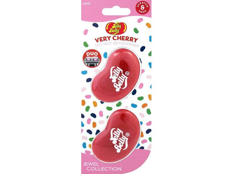 Jelly Belly Jewel Duo Mini Air Freshener - Very Cherry