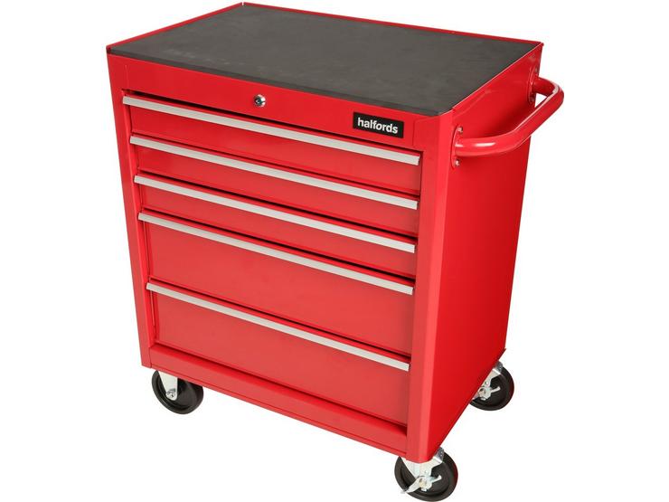 Halfords 5 Drawer Cabinet - Red