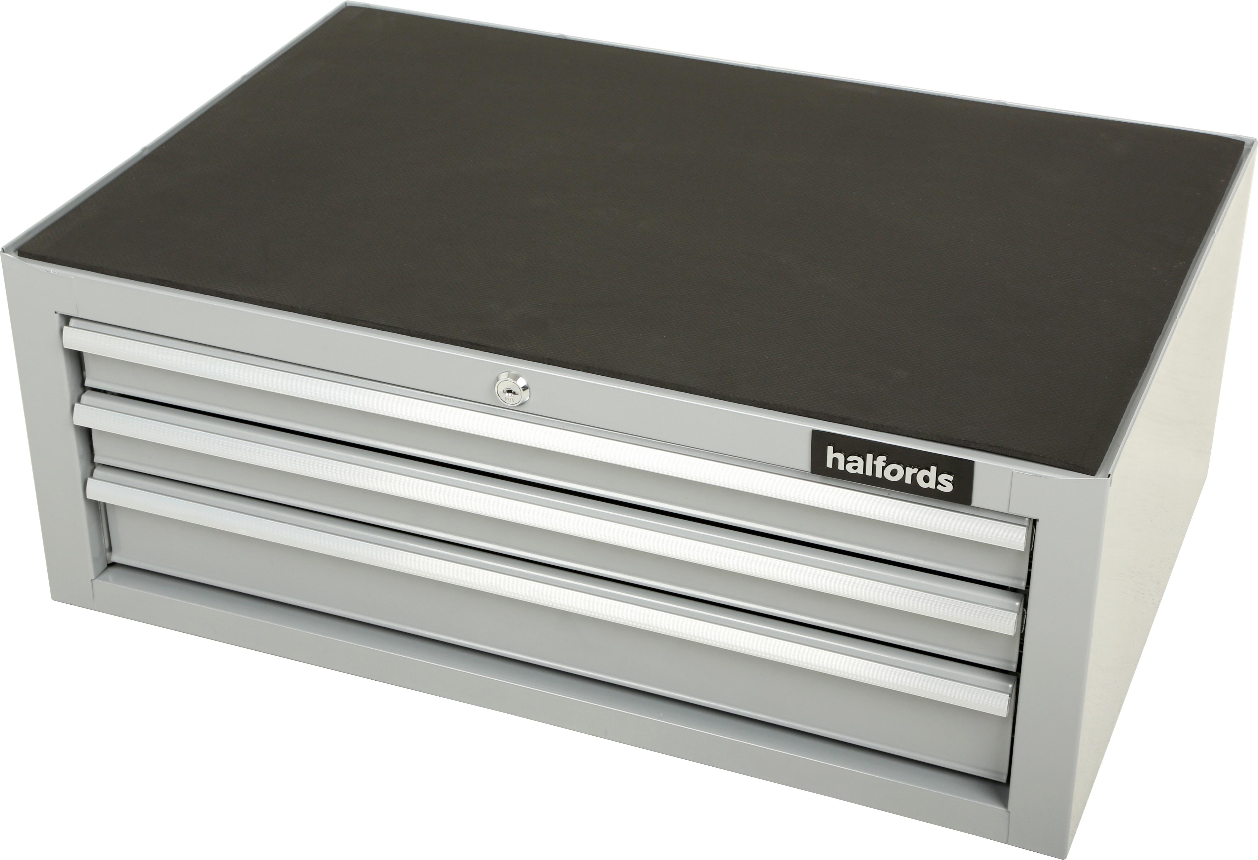 Halfords 3 Drawer Middle Chest Silver Halfords IE