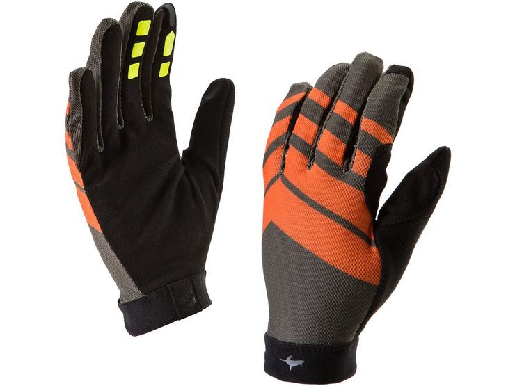 Sealskinz Dragon MTB Lite Glove - Grey/Orange, Large