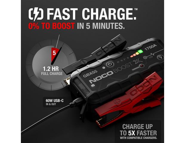 NOCO Boost Max GBX155 12V 4250 Amp UltraSafe Lithium Jump Starter