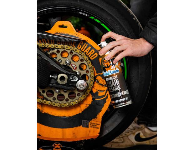 Clean Lube Motorcycle Chain  Motorcycle Chain Cleaner Lube