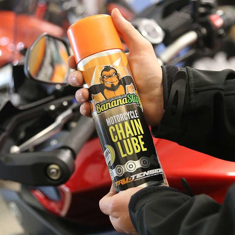 Tru-Tension BananaSlip Motorcycle Chain Lube Halfords IE