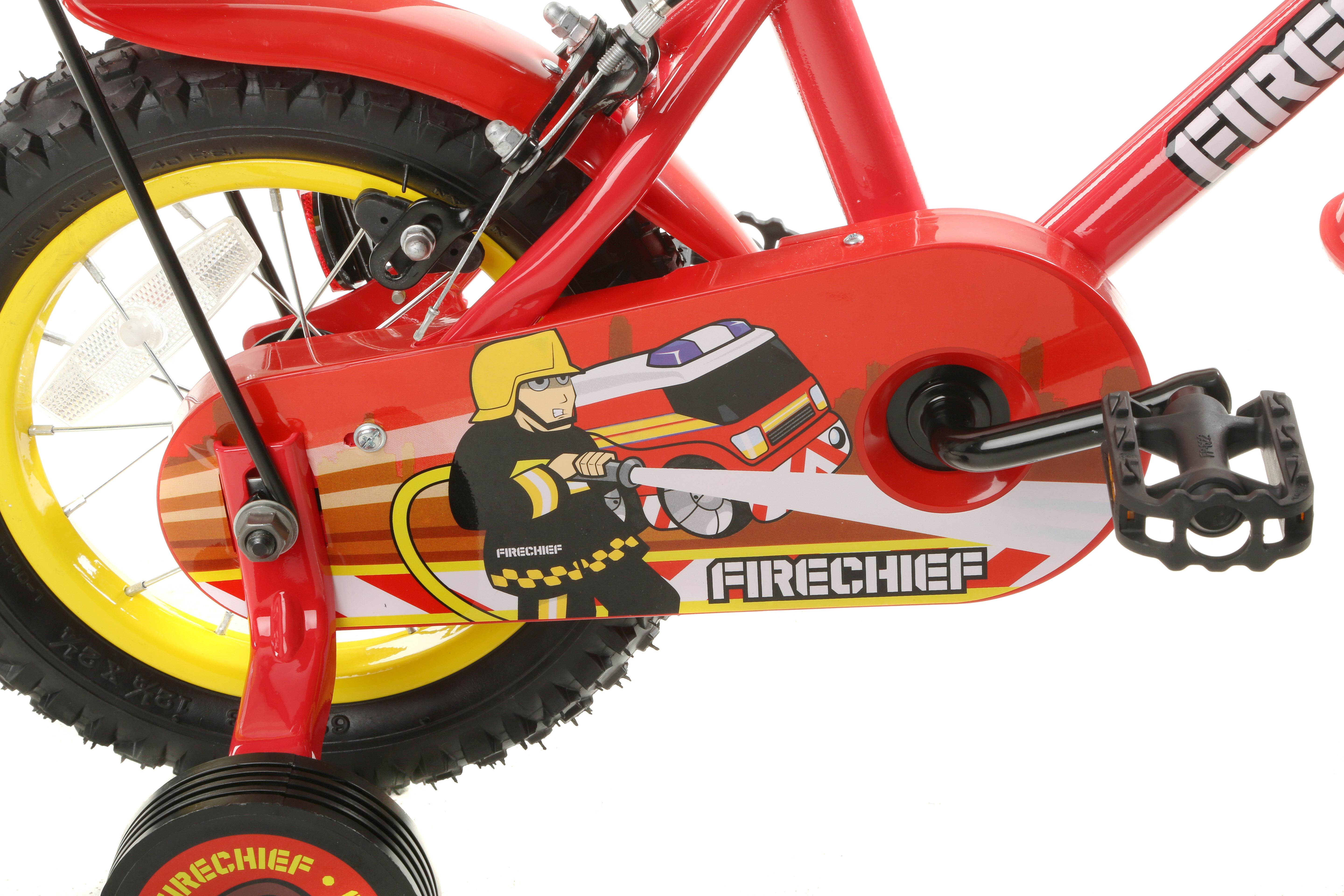 Balance Bike Smyths 12 Inch Fire Rescue Bike Apollo Firechief Kids
