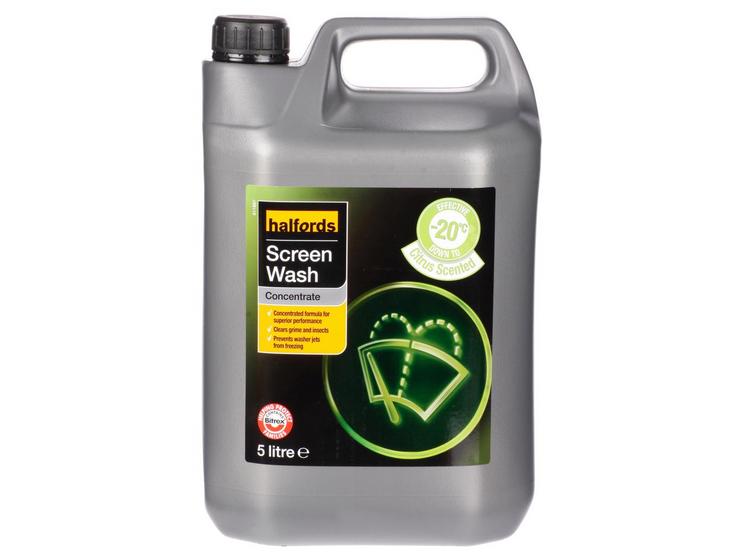 Halfords -20 Concentrated Screenwash 5L - Citrus