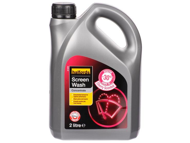 Halfords -30 Concentrated Screenwash 2L - Cherry