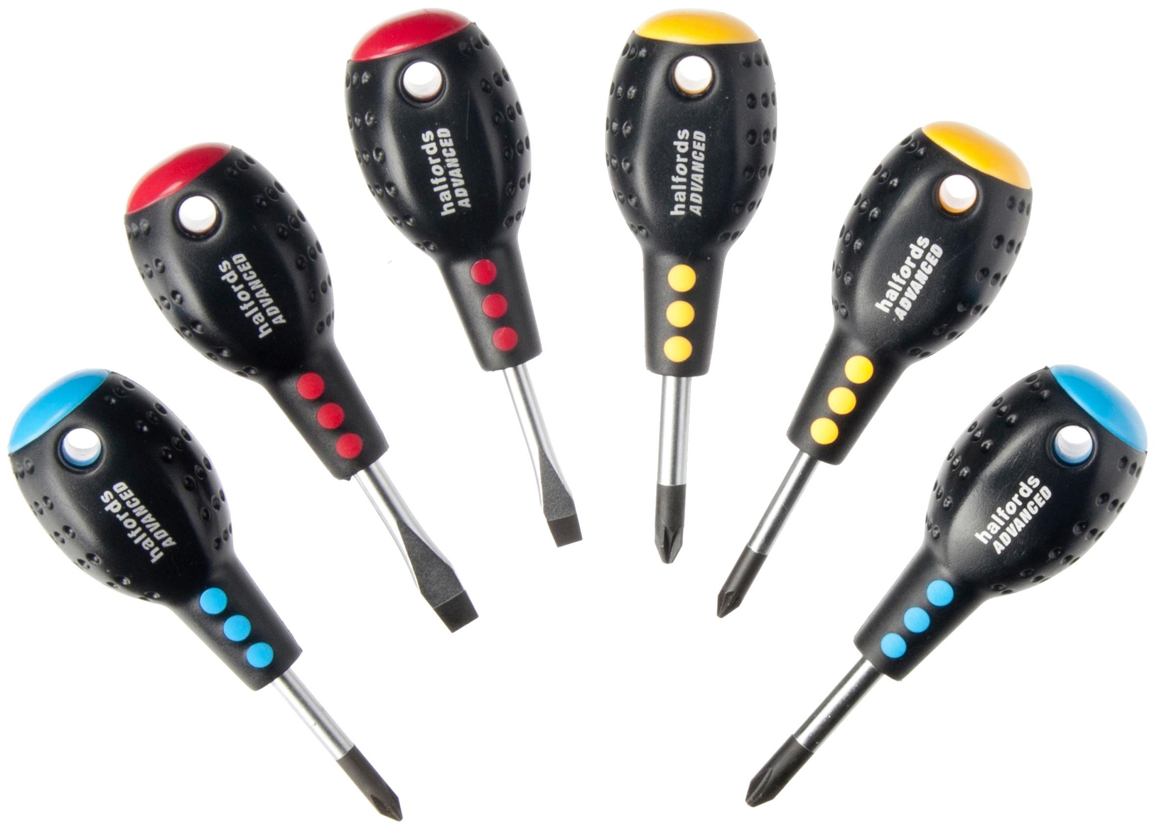 Halfords Advanced 6 Piece Stubby Screwdriver Set Halfords IE