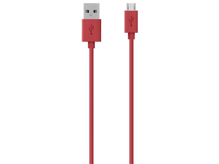 Belkin Micro to USB Charge and Sync 2m Red Cable