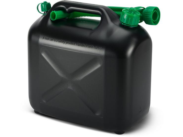 Halfords 10L Fuel Can with Air Vent - Black