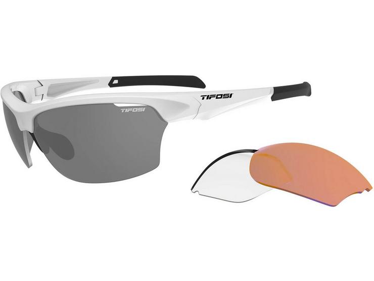 Tifosi  Intense Interchangable Lens Matte White Sunglasses