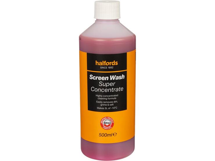 Halfords Screen Wash Super Concentrate 500ML