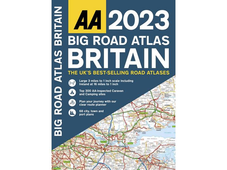 AA Big Road Atlas Britain 2023
