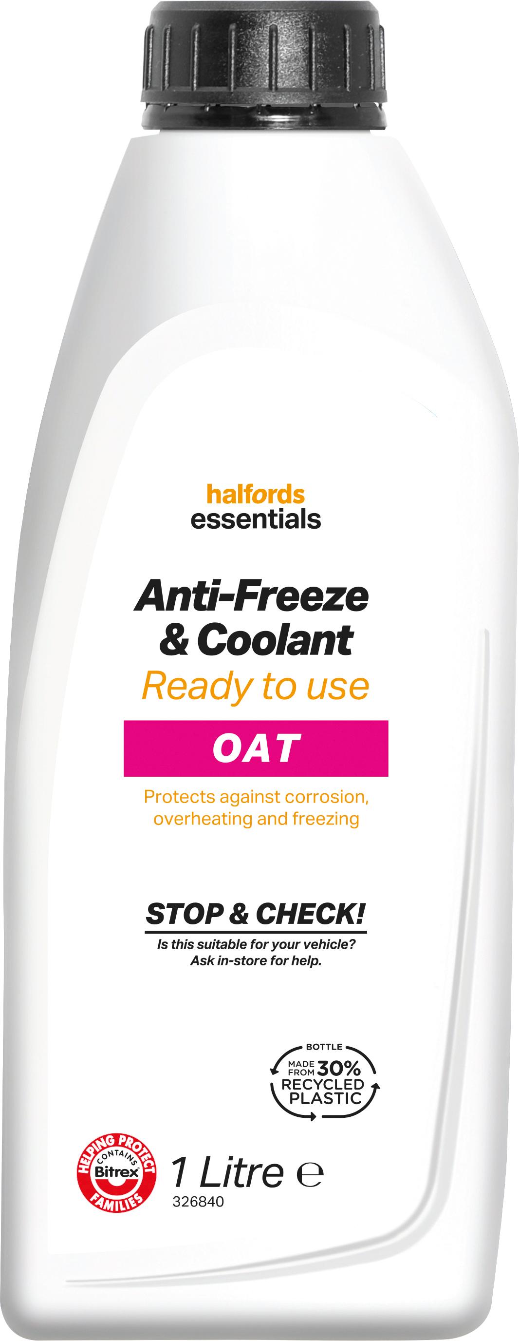Halfords Essentials OAT Antifreeze 1L Halfords IE
