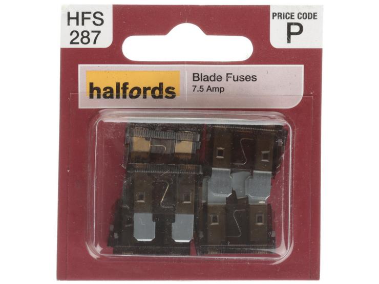 Halfords Blade Fuses 7.5 Amp (HFS287)