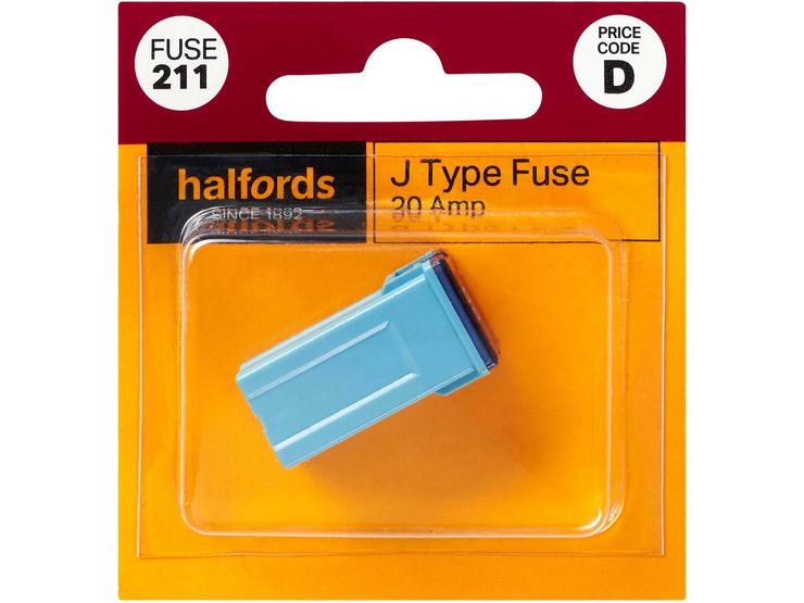 Halfords J Type Slow Blow Fuse 20AMP (FUSE211)