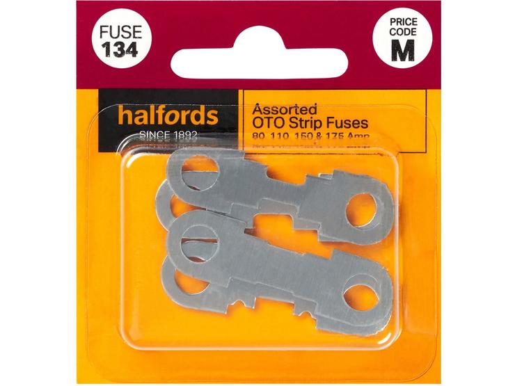 Halfords Assorted OTO Strip Fuses 80>175 Amp (FUSE134)