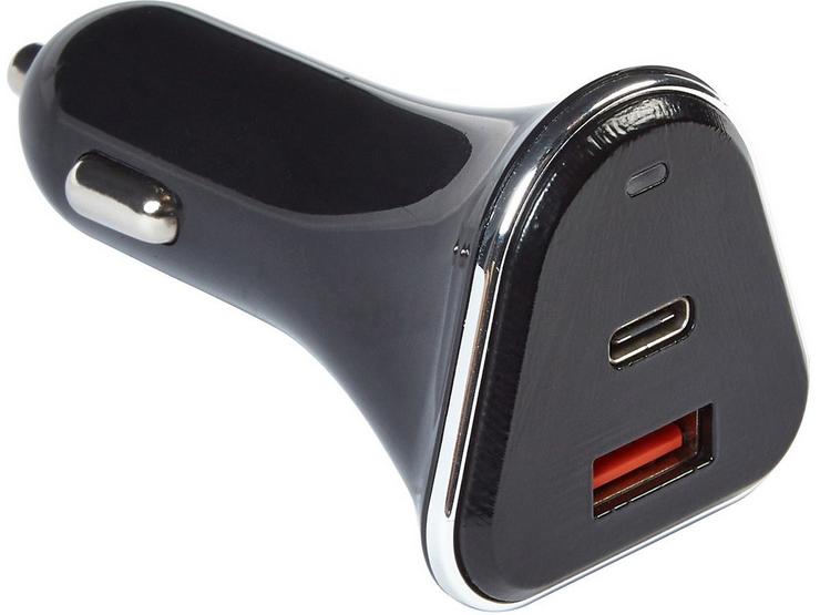 Halfords In-Car USB charger USB and USB-C Sockets