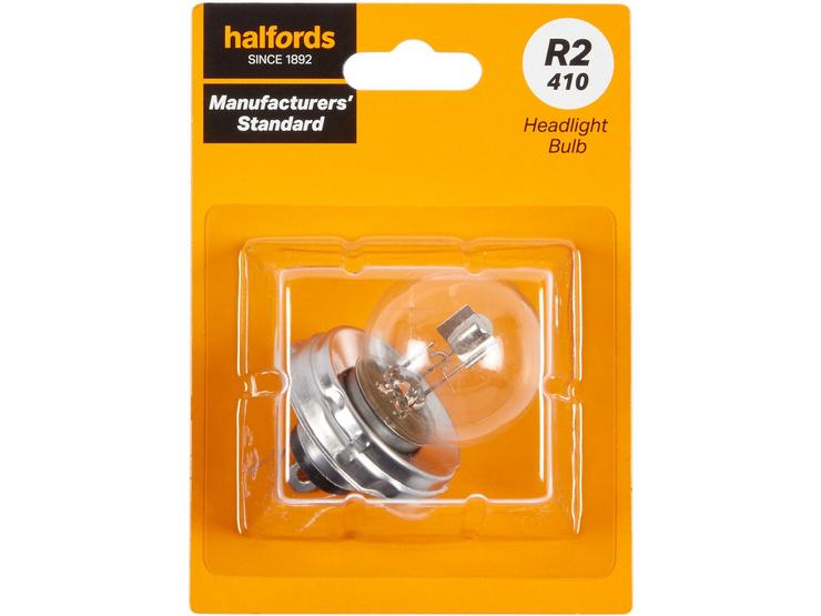 R2 410 Car Headlight Bulb Manufacturers Standard Halfords Single Pack