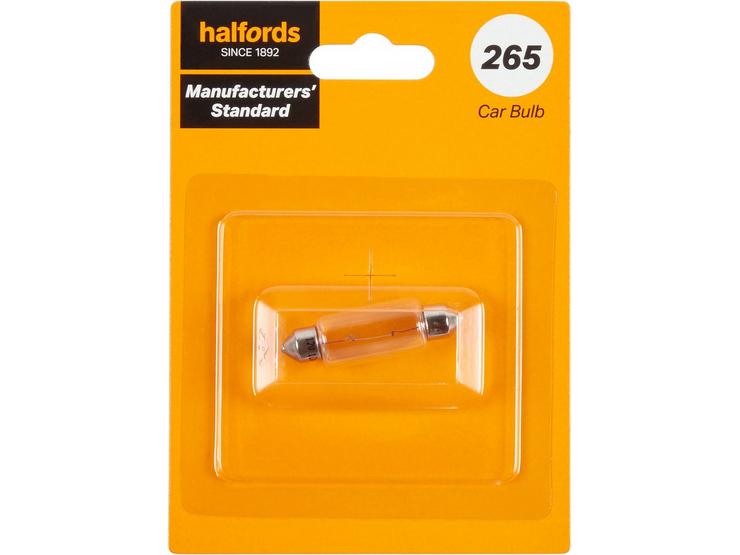 265 Car Bulb Manufacturers Standard Halfords Single Pack
