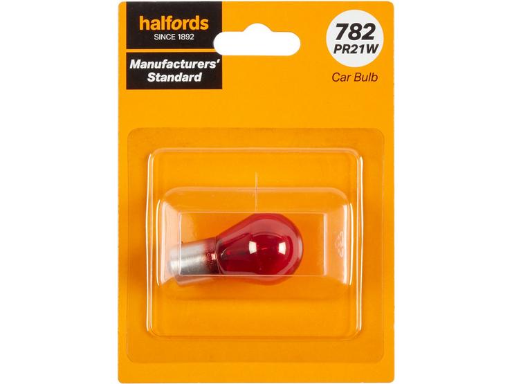 782 PR21W Car Bulb Manufacturers Standard Halfords Single Pack