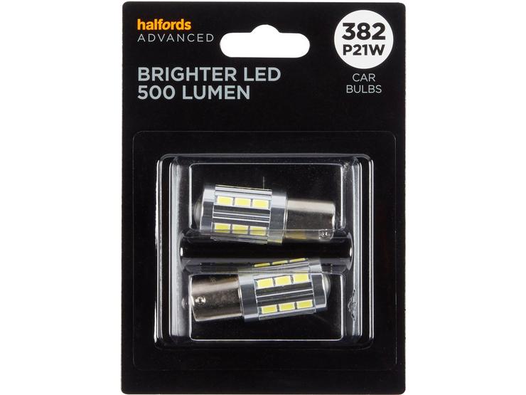 382 Super Bright LED Car Bulb Halfords Advanced Twin Pack