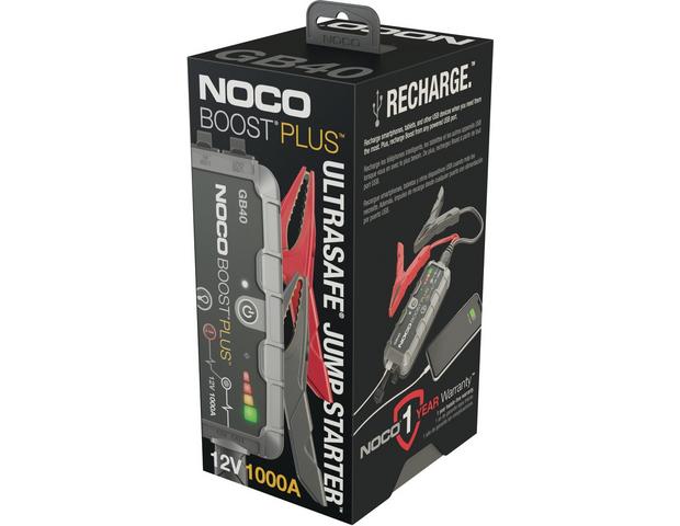 NOCO Boost Plus GB40 1000A 12V Ultra Safe Portable Lithium Jump Starter USB
