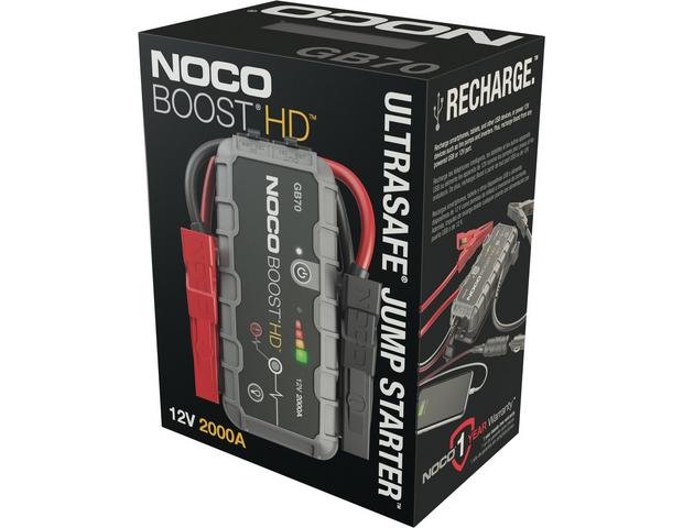 NOCO Genius Boost HD 2000 Amp UltraSafe Lithium Jump Starter – GB70