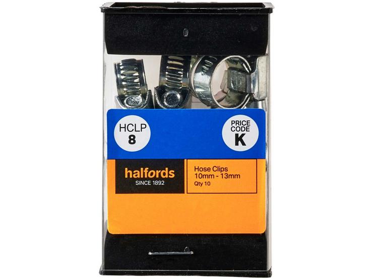 Halfords Hose Clips 8-12mm (HCLP8) - 10 Pack