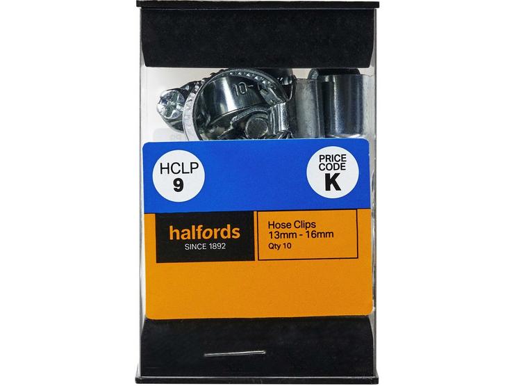 Halfords Hose Clips (HCLP9) - 10 Pack