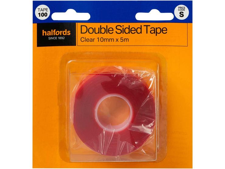 Halfords Clear Double Sided Tape (TAPE100)