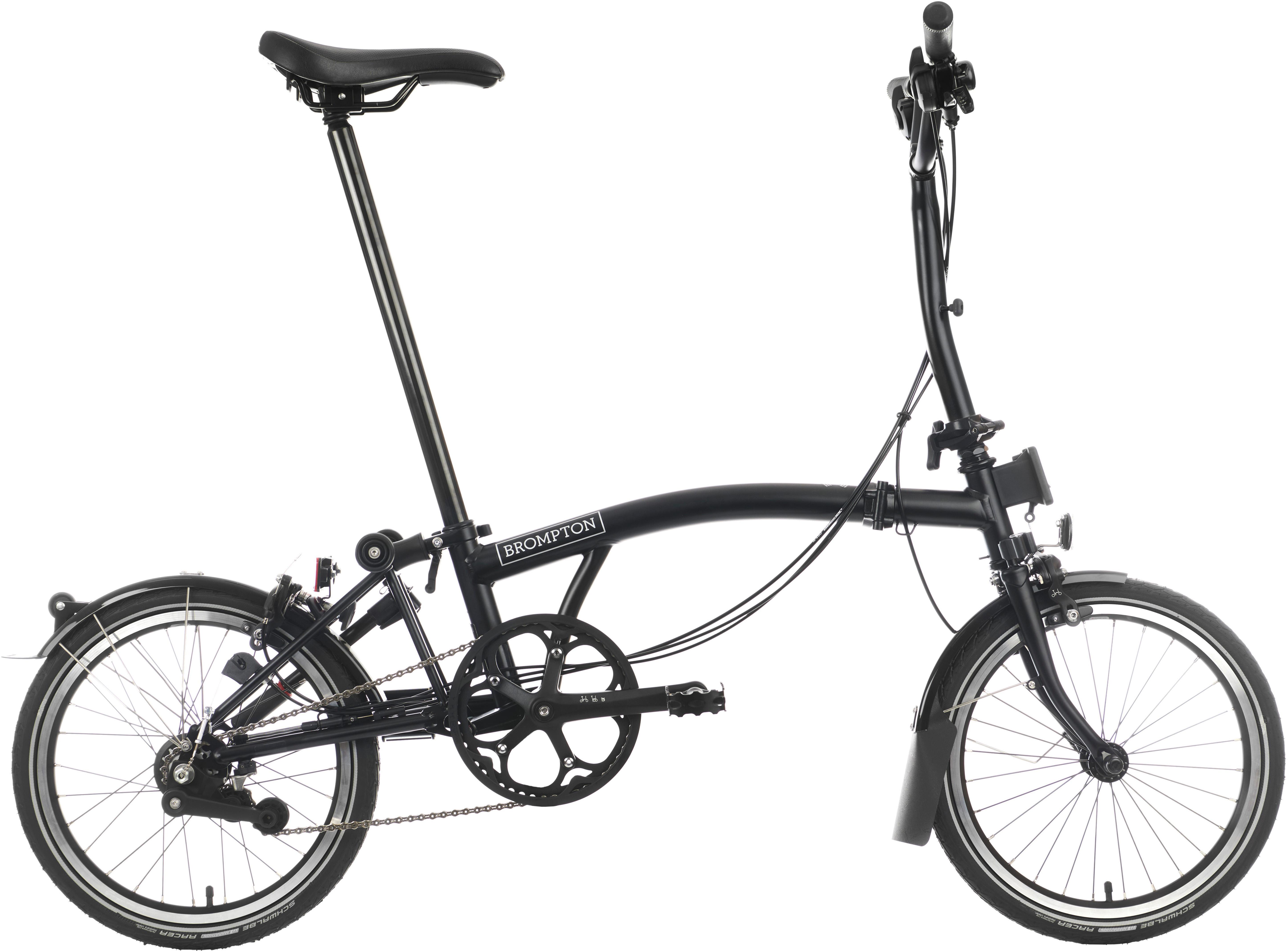 Brompton C Line Urban Mid Handlebar Folding Bike Matt Black 16