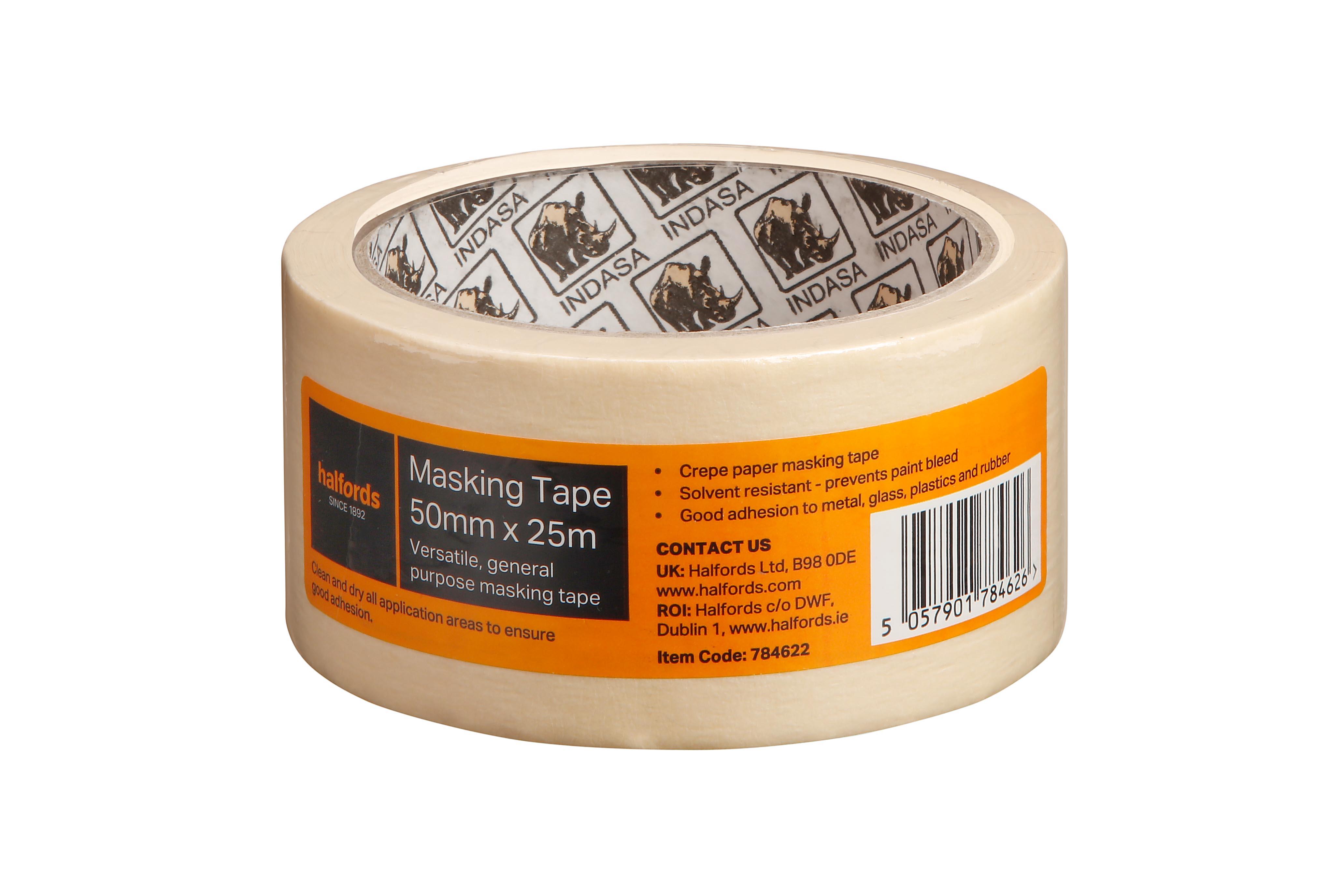 Halfords Masking Tape 50 mm x 25m Halfords IE