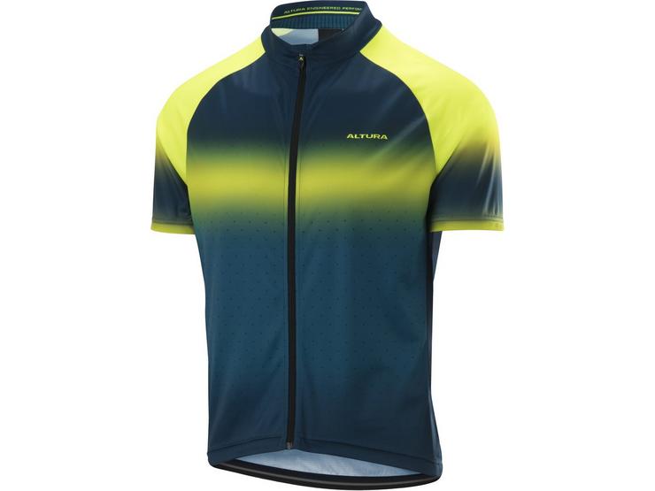 Altura Airstream Short Sleeve Jersey Yellow/Teal - XX Large