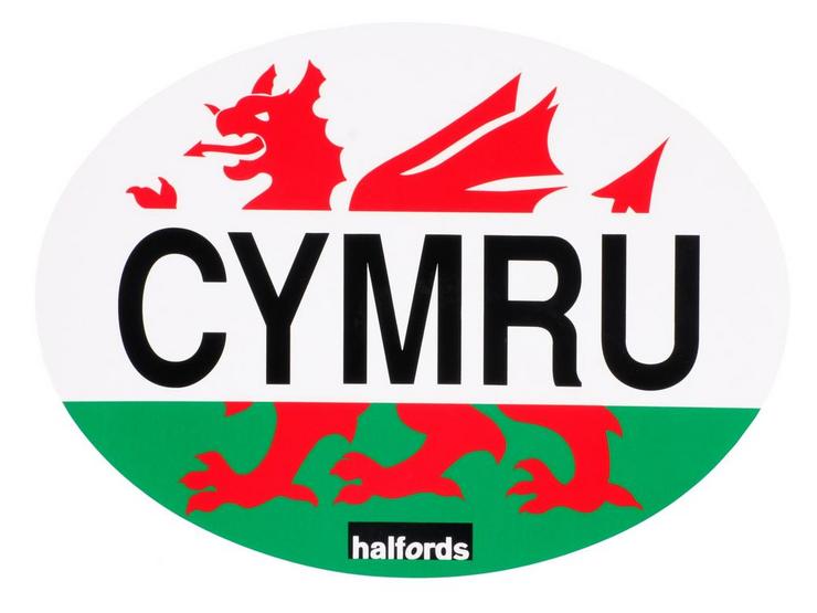 Halfords Cymru - Car Sticker