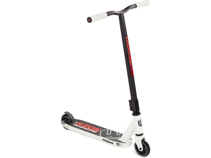 Mongoose Rise 100 Freestyle Stunt Scooter - White/Red