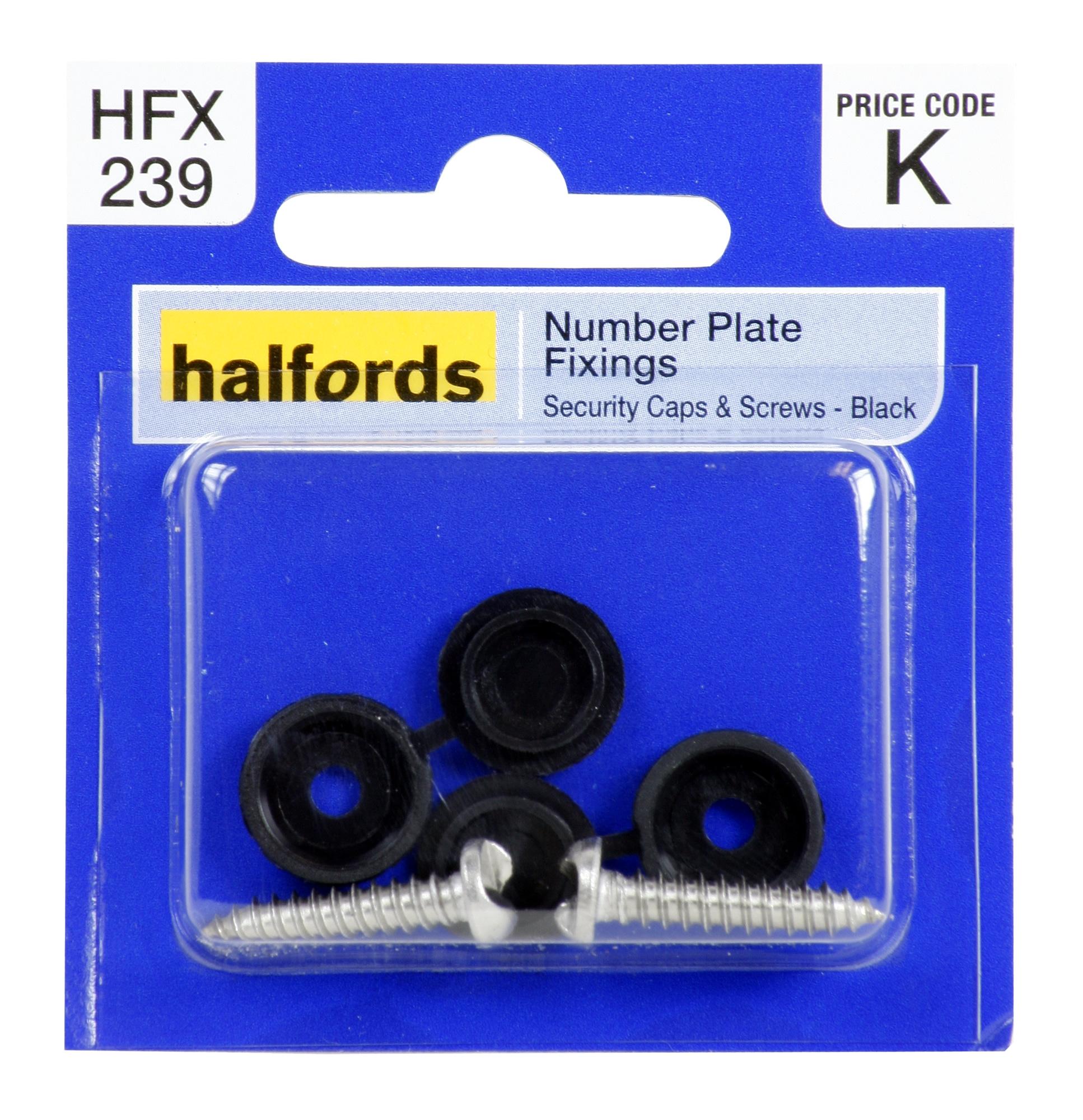 Halfords Number Plate Fixings HFX239 Halfords IE