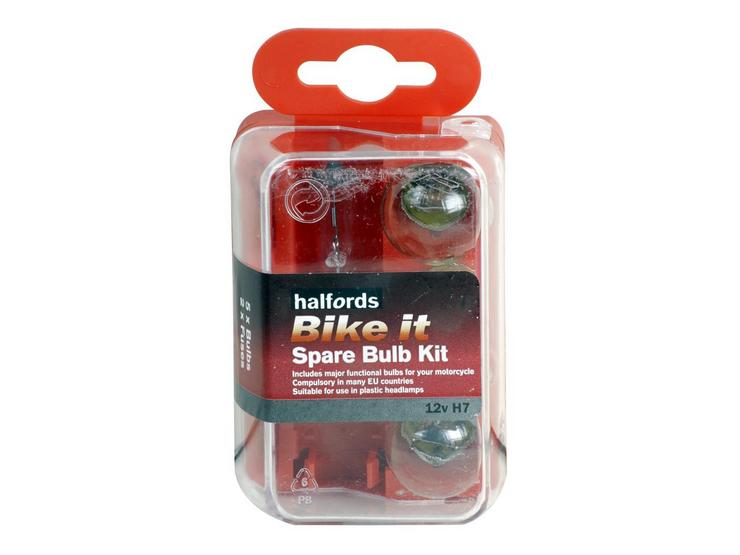 Halfords Bike it Motorcycle Spare Bulb Kit 12v H7
