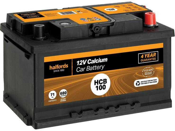 Halfords HB010/HCB100 Lead Acid 12V Car Battery 4 Year Guarantee