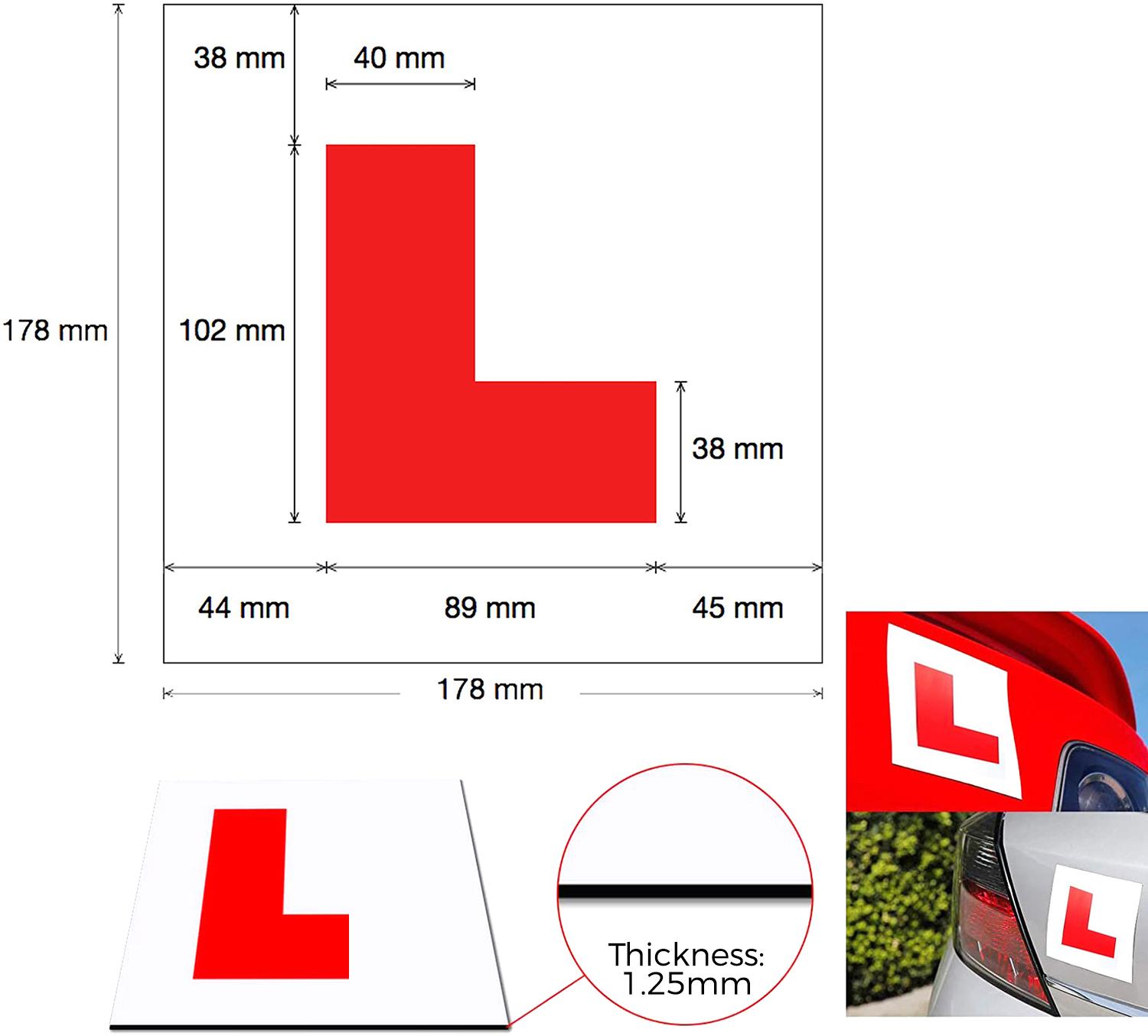 Halfords Magnetic Learner Driver Plates x3 Halfords IE